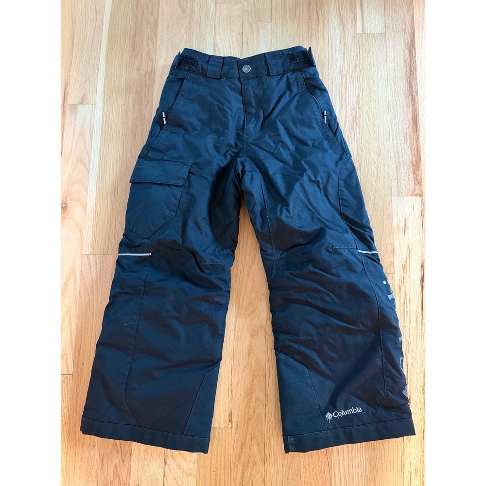 Columbia Bugaboo Omni-Heat Kids Snow Pants Black XS Insulated Winter Ski